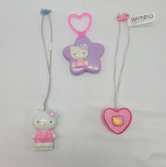 Vintage 2002 Hello Kitty McDonalds Pink Case Necklaces Sticker Dispens HappyMeal - Picture 3 of 11